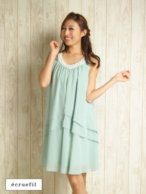 レンタルドレス9号(M) ペールグリーン エクリュフィル レンタルドレス9号(M) ペールグリーン エクリュフィル