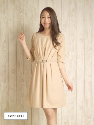 レンタルドレス9号(M) ベージュ エクリュフィル レンタルドレス9号(M) ベージュ エクリュフィル